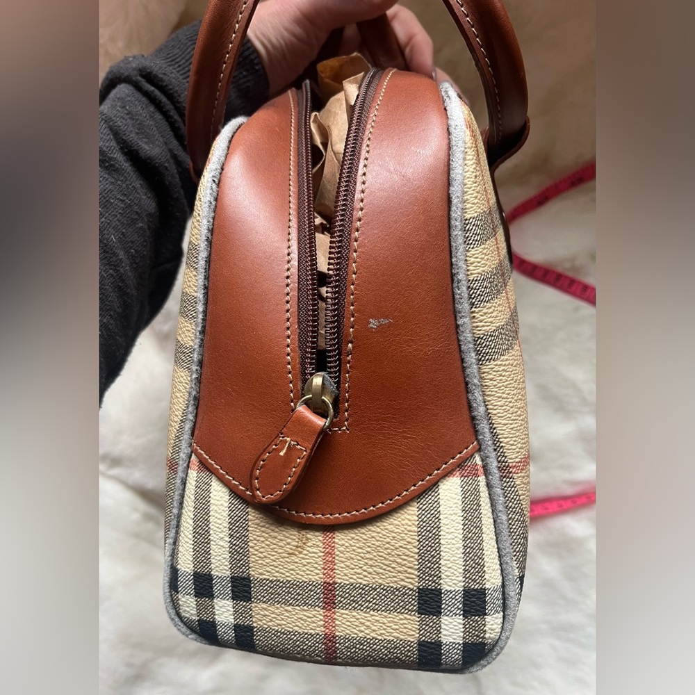 Vintage Rare Burberry Haymarket Plaid Purse - Picture 12 of 15